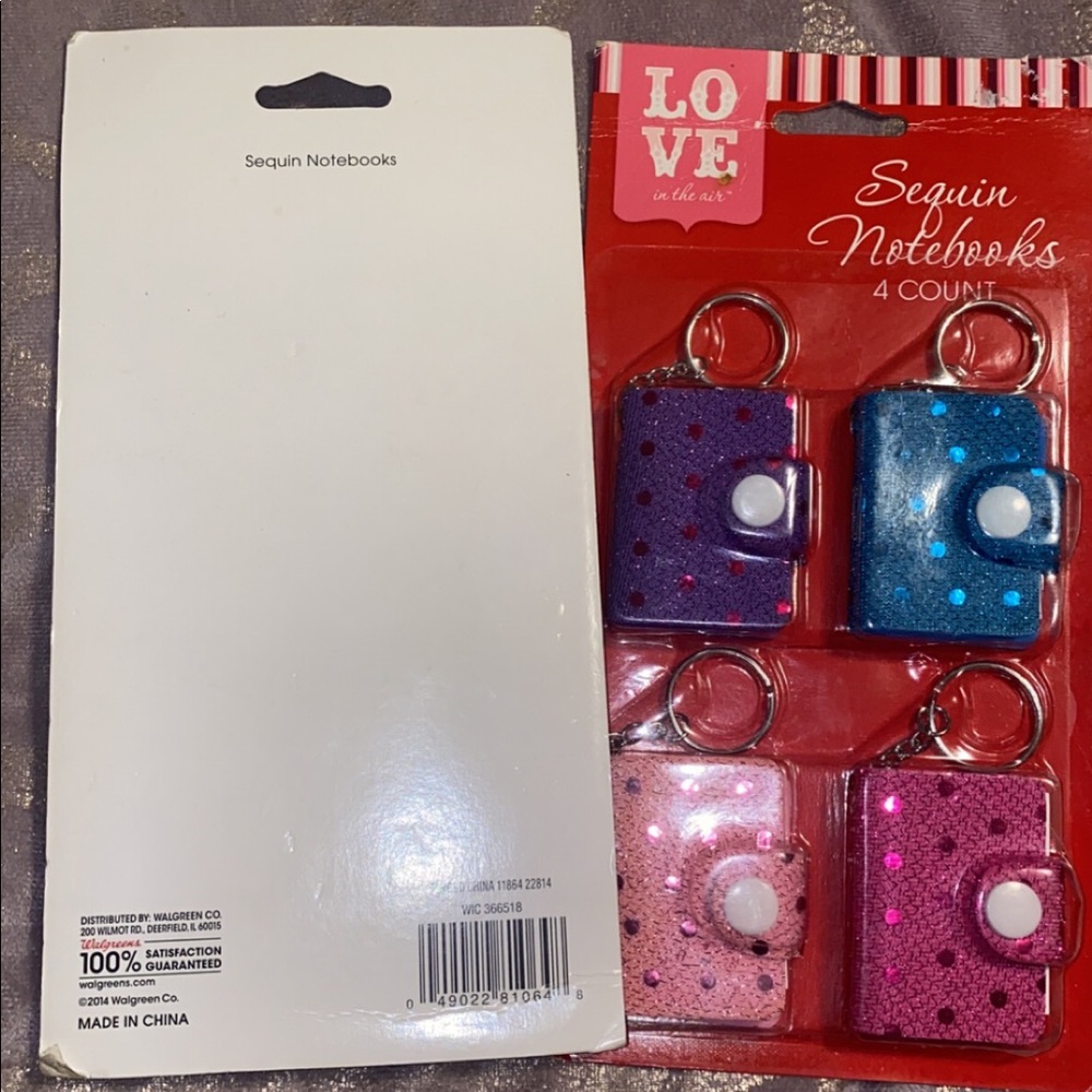 Keychain Sequin Notebooks - Picture 3 of 6